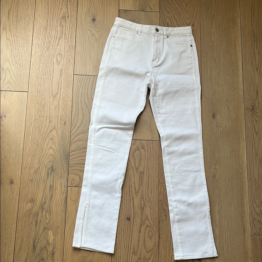White Straight-Leg Jeans Something Navy